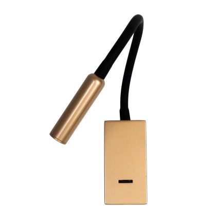 MAXLIGHT W0428 - LED Wandlampe MAMBA LED/3W/230V goldfarben