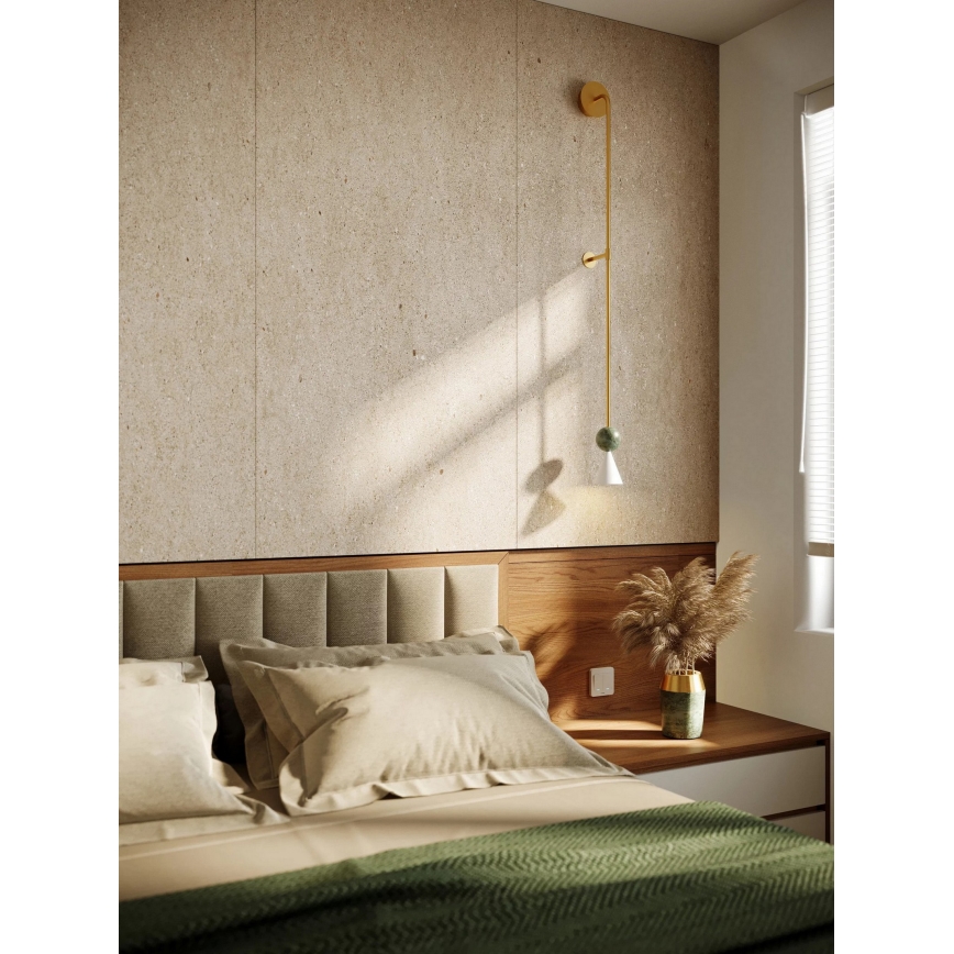 MAXLIGHT W0448 - Applique murale LED BINGO LED/8W/230V CRI 92 dorée/verte