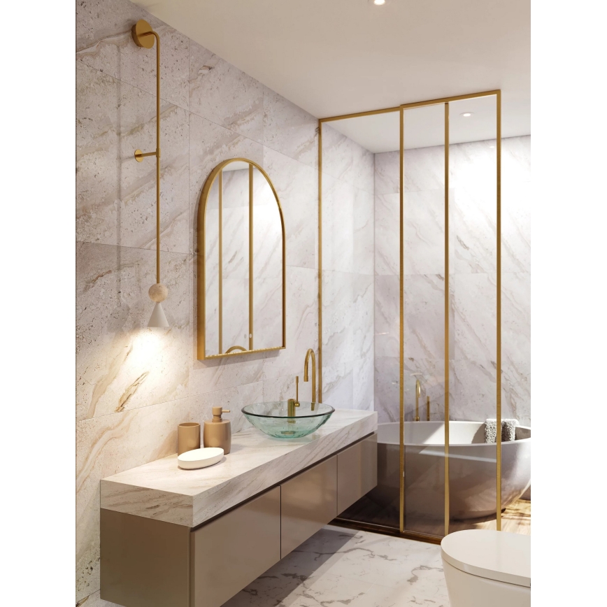 MAXLIGHT W0449 - Applique murale BINGO LED/8W/230V CRI 92 dorée/beige