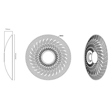 MAXLIGHT W0456 - Applique murale MISAKI LED/6W/230V CRI 95 noire