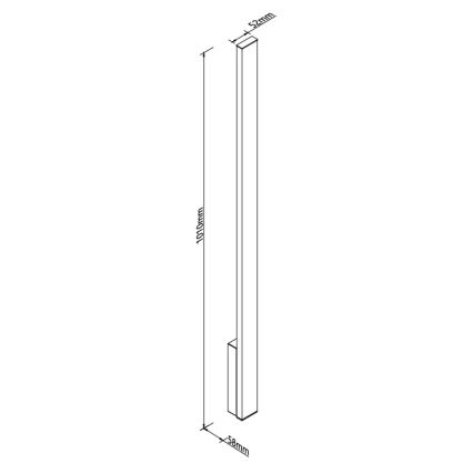 MAXLIGHT W0459 - LED Außen-Wandleuchte KAPRUN LED/12W/230V CRI 93 IP65 schwarz