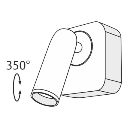 Maytoni C039WL-L3B3K - Luce Spot da parete a LED MIRAX LED/3W/230V nero