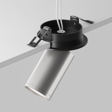Maytoni C048CL-U-1BS - Faretto da incasso FOCUS 1xGU10/10W/230V cromo opaco