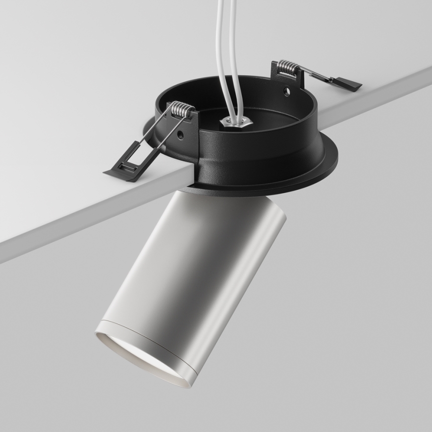 Maytoni C048CL-U-1BS - Faretto da incasso FOCUS 1xGU10/10W/230V cromo opaco