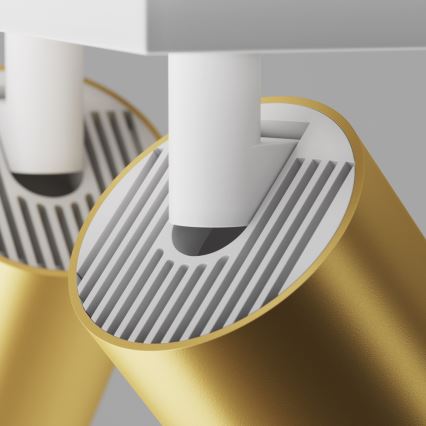 Maytoni C051CL-U-2WMG - Faretto FOCUS 2xGU10/10W/230V oro/bianco