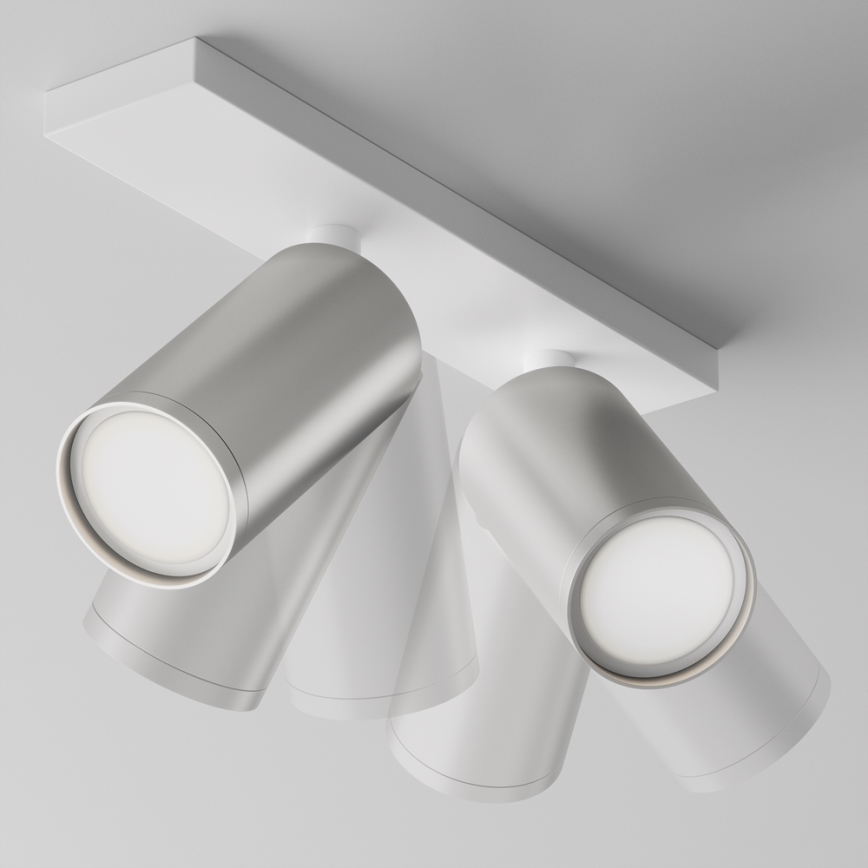 Maytoni C051CL-U-2WS - Spot FOCUS 2xGU10/10W/230V chrome mat/blanc