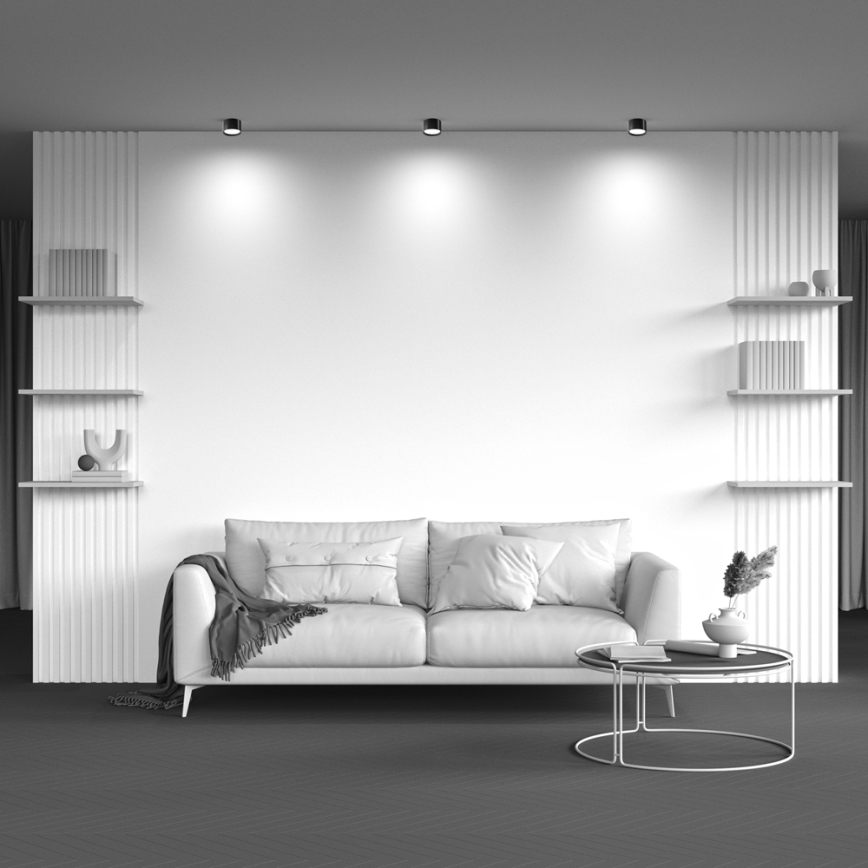 Maytoni C086CL-GX53-SRD-B - Spotleuchte HOOP 1xGX53/12W/230V schwarz