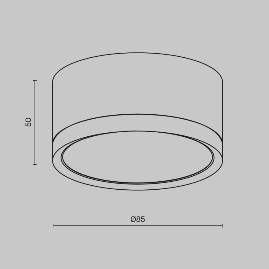 Maytoni C086CL-GX53-SRD-W - Faretto HOOP 1xGX53/15W/230V 8,5 cm bianco