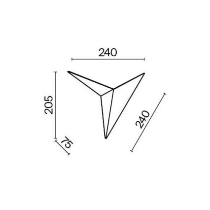 Maytoni C808WL-L3B - Applique a LED TRAME LED/3W/230V nero