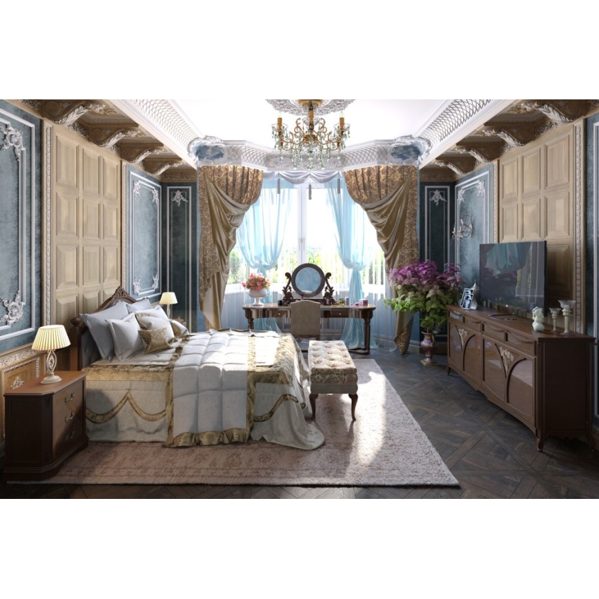 Maytoni DIA004-06-G - Lampadario a sospensione con catena SEVILLA 6xE14/60W/230V