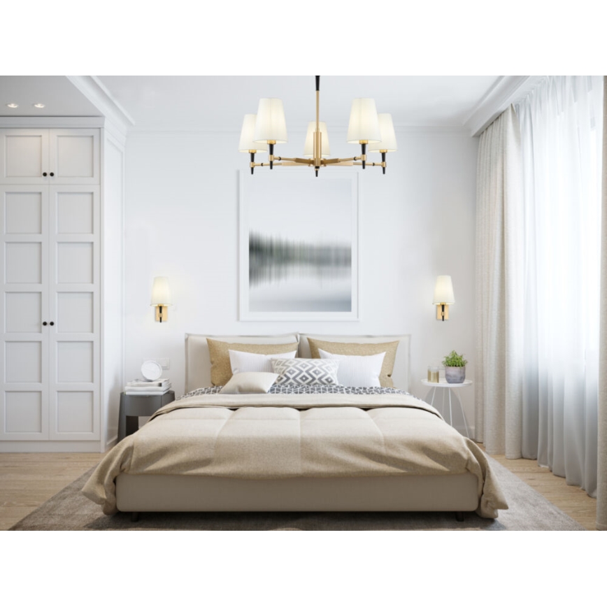 Maytoni H001CL-05BS - Lampadario a sospensione con supporto rigido ZARAGOZA 5xE14/40W/230V