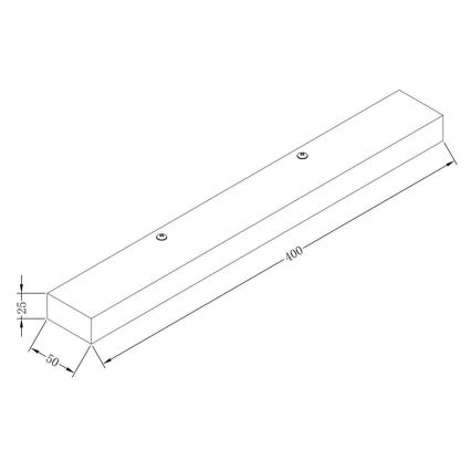 Maytoni MIR011WL-L9B4K - Applique a LED ORION LED/9W/230V nero
