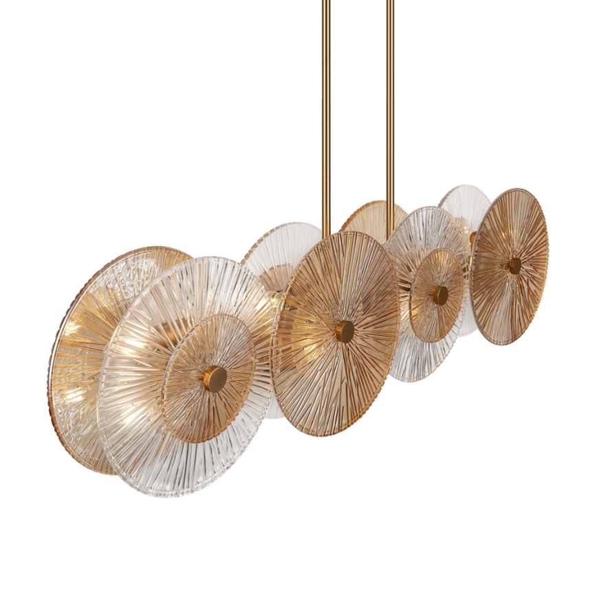 Maytoni MOD007PL-08G1 - Lampadario a sospensione con supporto rigido ASTER 4xE14/40W/230V