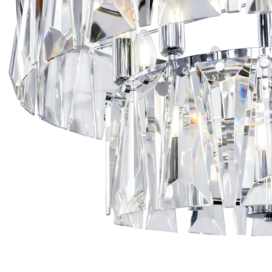Maytoni MOD043PL-12CH - Lampadario a sospensione con catena PUNTES 12xE14/40W/230V cromo lucido