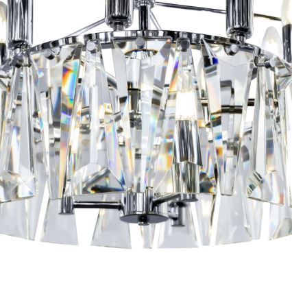 Maytoni MOD043PL-12CH - Lampadario a sospensione con catena PUNTES 12xE14/40W/230V cromo lucido