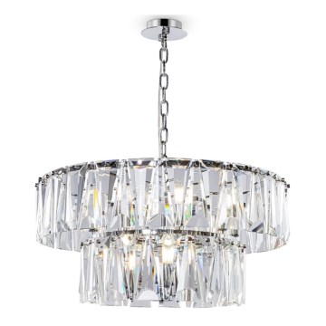 Maytoni MOD043PL-12CH - Lampadario a sospensione con catena PUNTES 12xE14/40W/230V cromo lucido