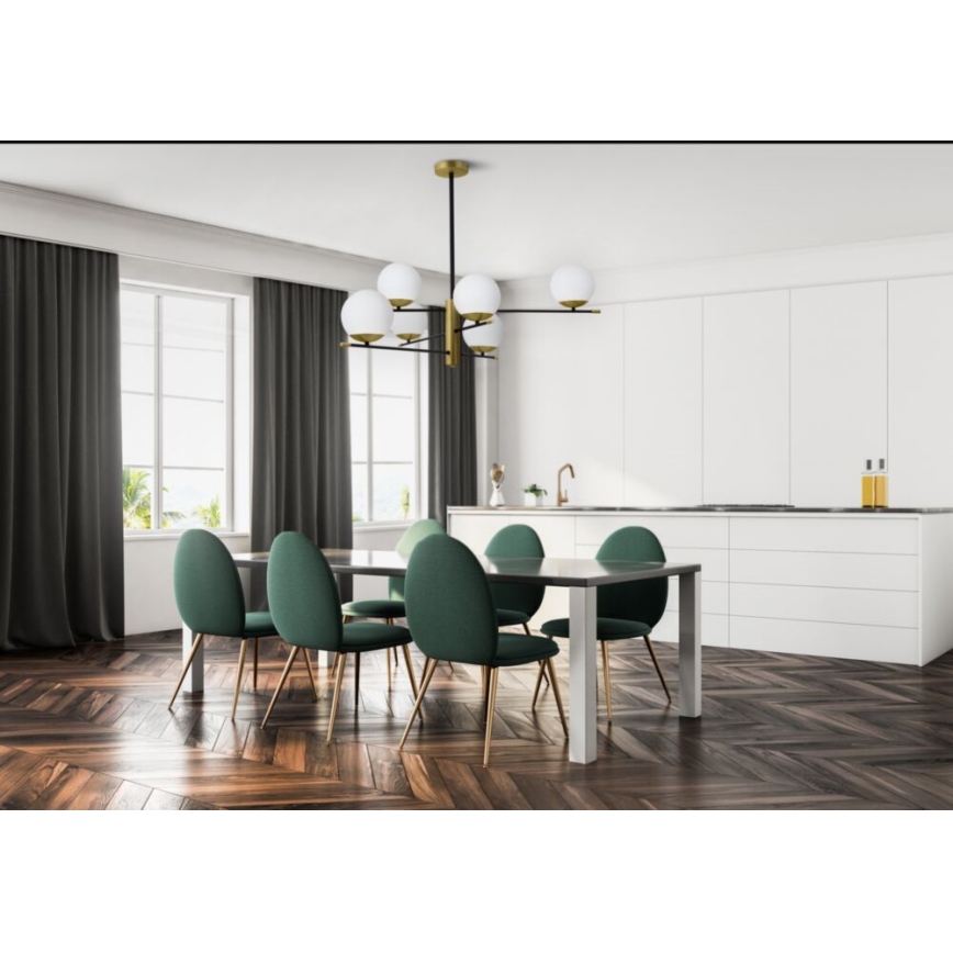 Maytoni MOD048PL-06G - Lampadario a sospensione con supporto rigido NOSTALGIA 6xE14/40W/230V