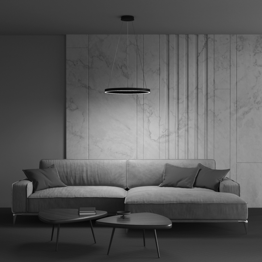 Maytoni MOD058PL-L22B3K - LED-Kronleuchter an Aufhängung RIM LED/25W/230V 3000K d 40 cm schwarz