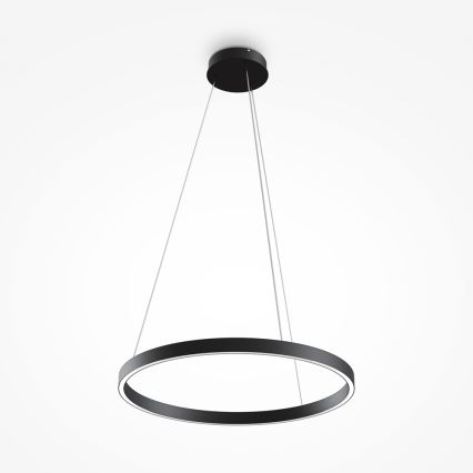 MOD058PL-L32B4K - Lampadario LED a sospensione con filo RIM LED/37W/230V 4000K diametro 60 cm nero