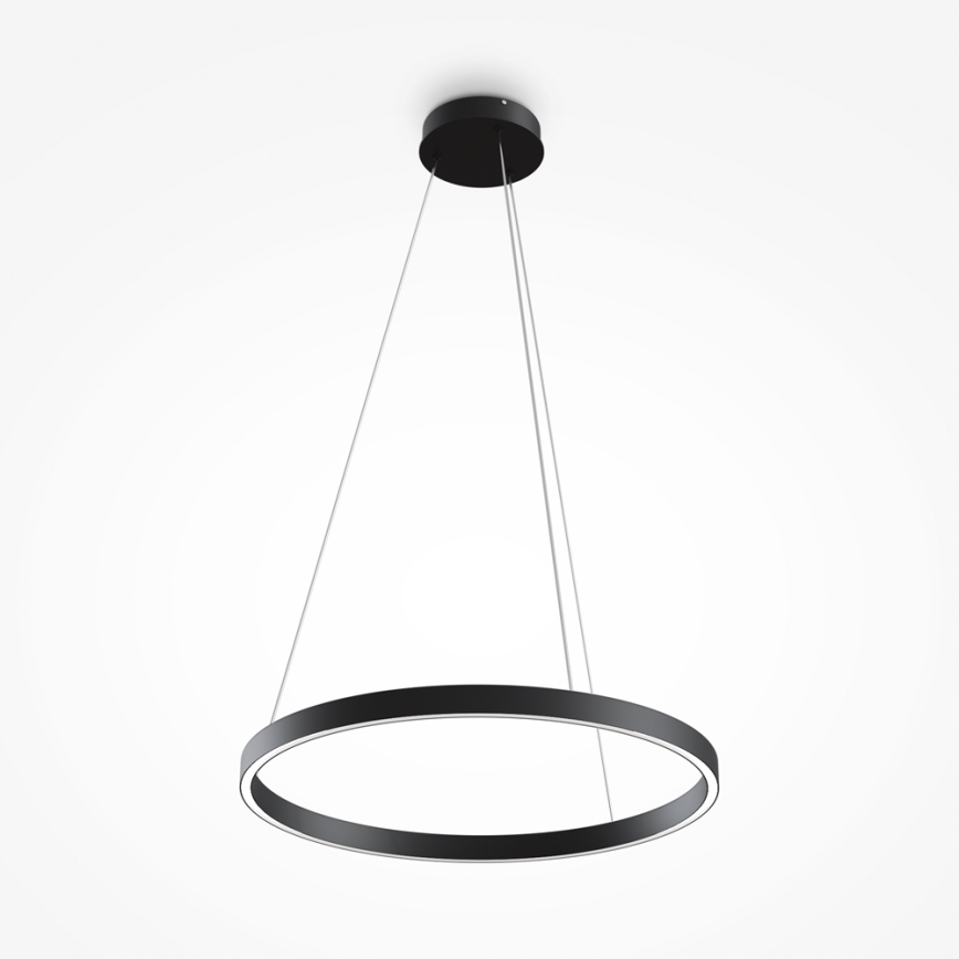 MOD058PL-L32B4K - LED-Kronleuchter an Aufhängung RIM LED/37W/230V 4000K d 60 cm schwarz
