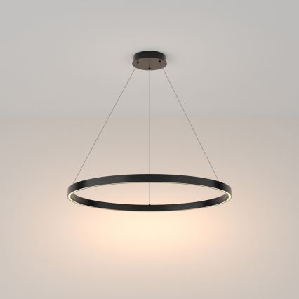 Maytoni MOD058PL-L42B3K - Lampadario LED a sospensione con filo RIM LED/51W/230V 3000K diametro 80 cm nero