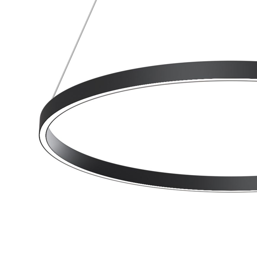 Maytoni MOD058PL-L42B4K - Lampadario LED a sospensione con filo RIM LED/51W/230V 4000K diametro 80 cm nero