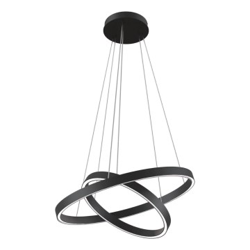 Maytoni MOD058PL-L55B3K - Lampadario LED a sospensione con filo RIM LED/61W/230V 3000K diametro 60 cm nero