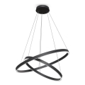Maytoni MOD058PL-L74B3K - Suspension filaire RIM LED/88W/230V 3000K d. 80 cm noir