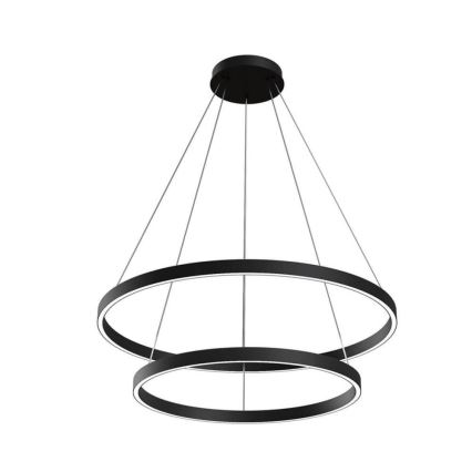 Maytoni MOD058PL-L74B3K - Suspension filaire RIM LED/88W/230V 3000K d. 80 cm noir