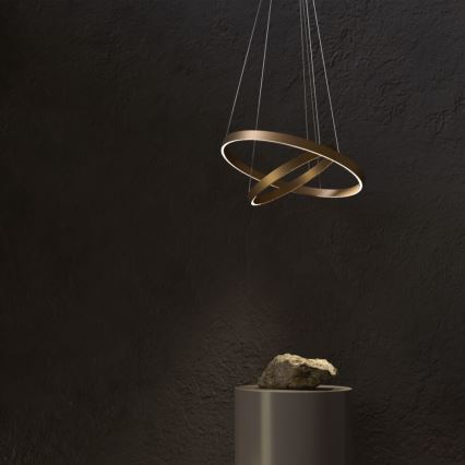 Maytoni MOD058PL-L74BS3K - Suspension filaire RIM LED/88W/230V 3000K d. 80 cm doré