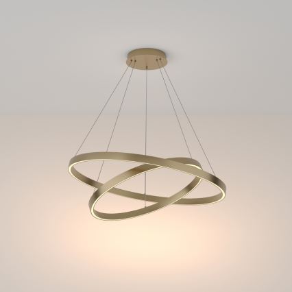 Maytoni MOD058PL-L74BS3K - Suspension filaire RIM LED/88W/230V 3000K d. 80 cm doré
