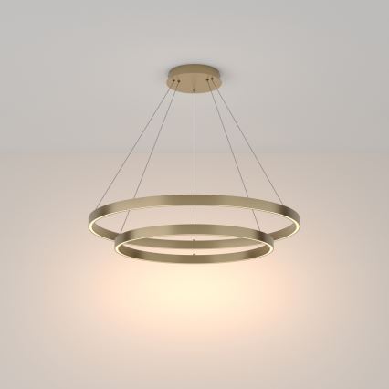 Maytoni MOD058PL-L74BS3K - Suspension filaire RIM LED/88W/230V 3000K d. 80 cm doré