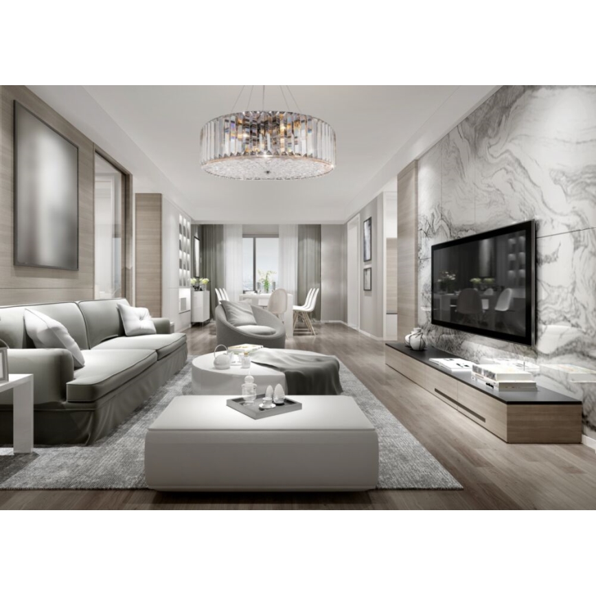 Maytoni MOD080CL-06CH - Lampadario a sospensione con filo RECINTO 6xE27/60W/230V
