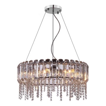 Maytoni MOD097PL-08CH - Suspension filaire HAIL 8xE14/40W/230V d. 60,5 cm chrome brillant