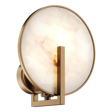 Maytoni MOD099WL-01G2 - Wandleuchte MARMO 1xE14/40W/230V Naturstein/Gold