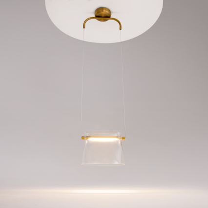 Maytoni MOD170PL-L8BS3K - Lampadario LED a sospensione con filo CABARET LED/8W/230V oro