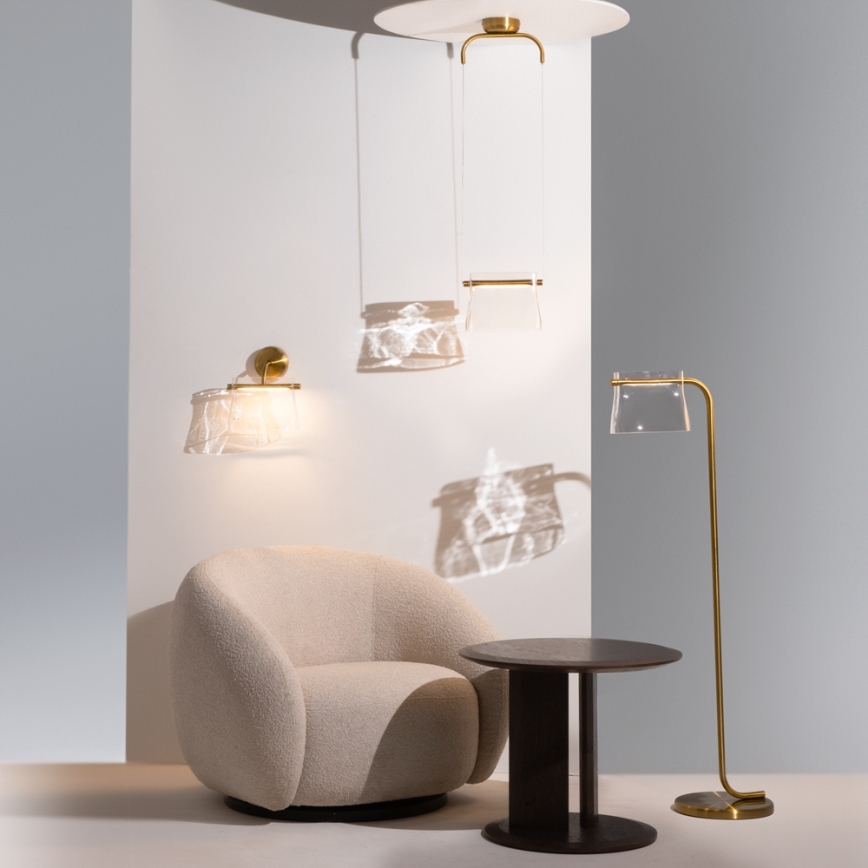 Maytoni MOD170PL-L8BS3K - Lampadario LED a sospensione con filo CABARET LED/8W/230V oro