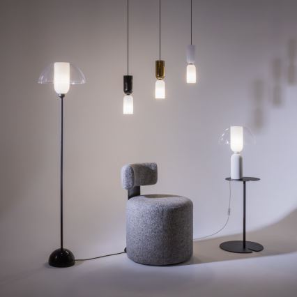 Maytoni MOD177PL-01G - Lampadario a sospensione con filo MEMORY 1xE14/40W/230V oro/bianco