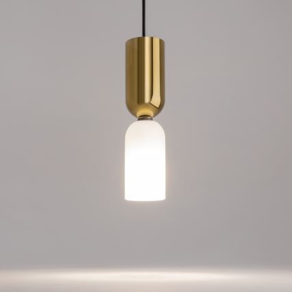 Maytoni MOD177PL-01G - Suspension filaire MEMORY 1xE14/40W/230V doré/blanc