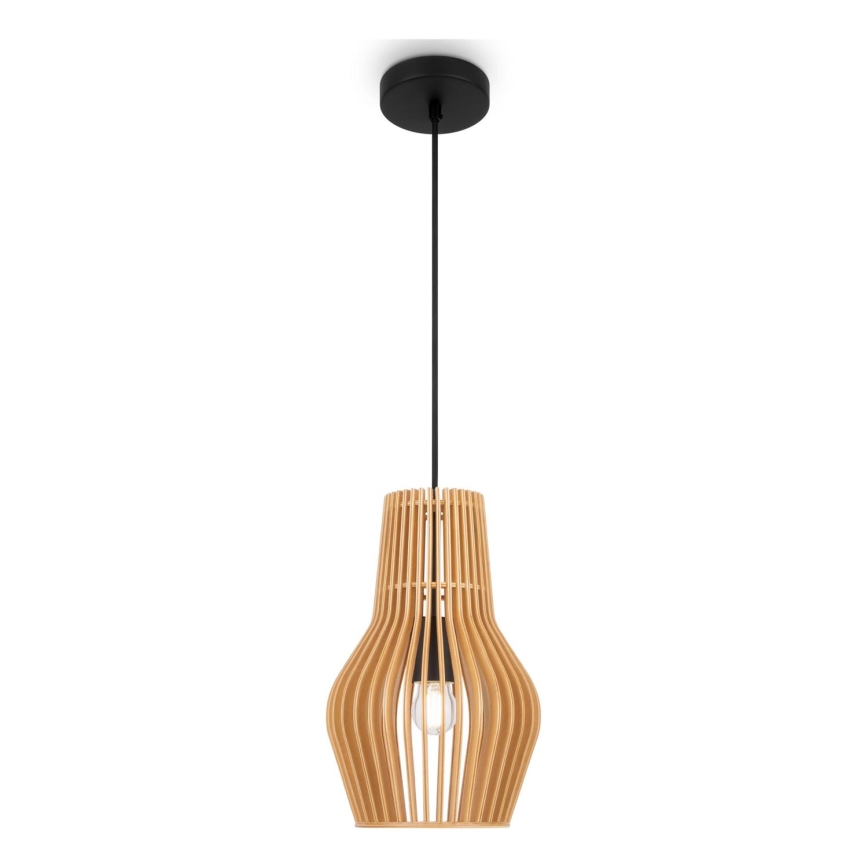 Maytoni MOD191PL-01W - Lampadario a sospensione con filo ROOTS 1xE27/40W/230V diametro 20 cm beige