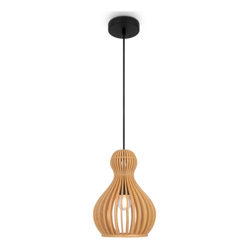 Maytoni MOD192PL-01W - Lampadario a sospensione con filo ROOTS 1xE27/40W/230V diametro 20 cm beige