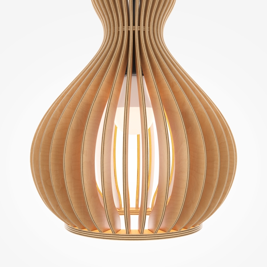 Maytoni MOD192PL-01W1 - Lampadario a sospensione con filo ROOTS 1xE27/40W/230V diametro 30 cm beige