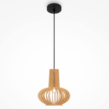 Maytoni MOD193PL-01W - Lampadario a sospensione con filo ROOTS 1xE27/40W/230V diametro 22,5 cm beige