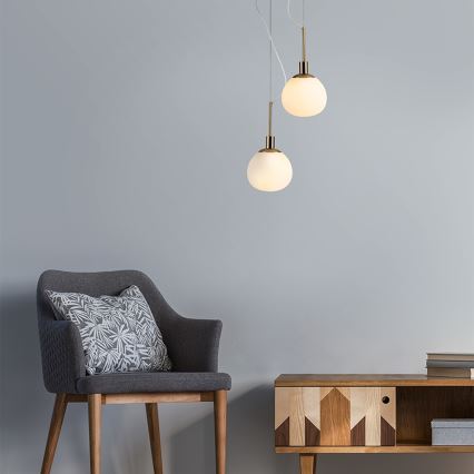 Maytoni MOD221-PL-01-G - Lampadario a sospensione con filo ERICH 1xE14/40W/230V rame