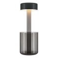 Maytoni MOD229TL-L3B3K3 - Aufladbare, tragbare LED-Tischleuchte mit Dimm-Funktion LED/3W/5V 2200-4000K 2000 mAh schwarz/grau