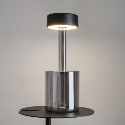 Maytoni MOD229TL-L3B3K3 - LED Dimmerabile ricaricabile portatile lampada da tavolo LED/3W/5V 2200-4000K nero/grigio