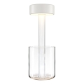 Maytoni MOD229TL-L3W3K1 - Aufladbare, tragbare LED-Tischleuchte mit Dimm-Funktion LED/3W/5V 2200-4000K 2000 mAh weiß/klar
