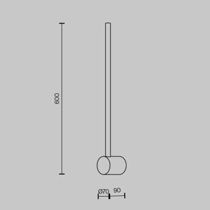 Maytoni MOD237WL-L6BS3K - Applique a LED LIGHT STICK LED/7W/230V 3000K oro
