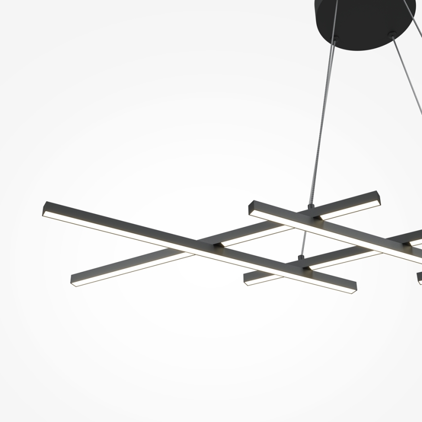 Maytoni MOD244PL-L50BK - Lampadario LED su cavo HALO LED/40W/230V nero