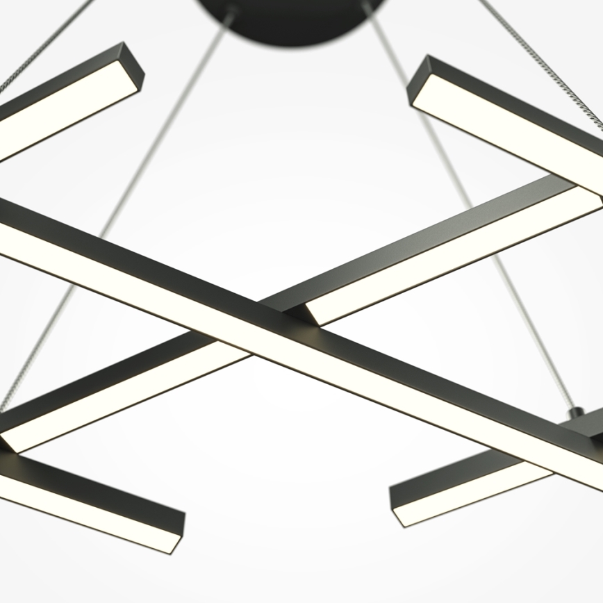 Maytoni MOD244PL-L50BK - Lampadario LED su cavo HALO LED/40W/230V nero